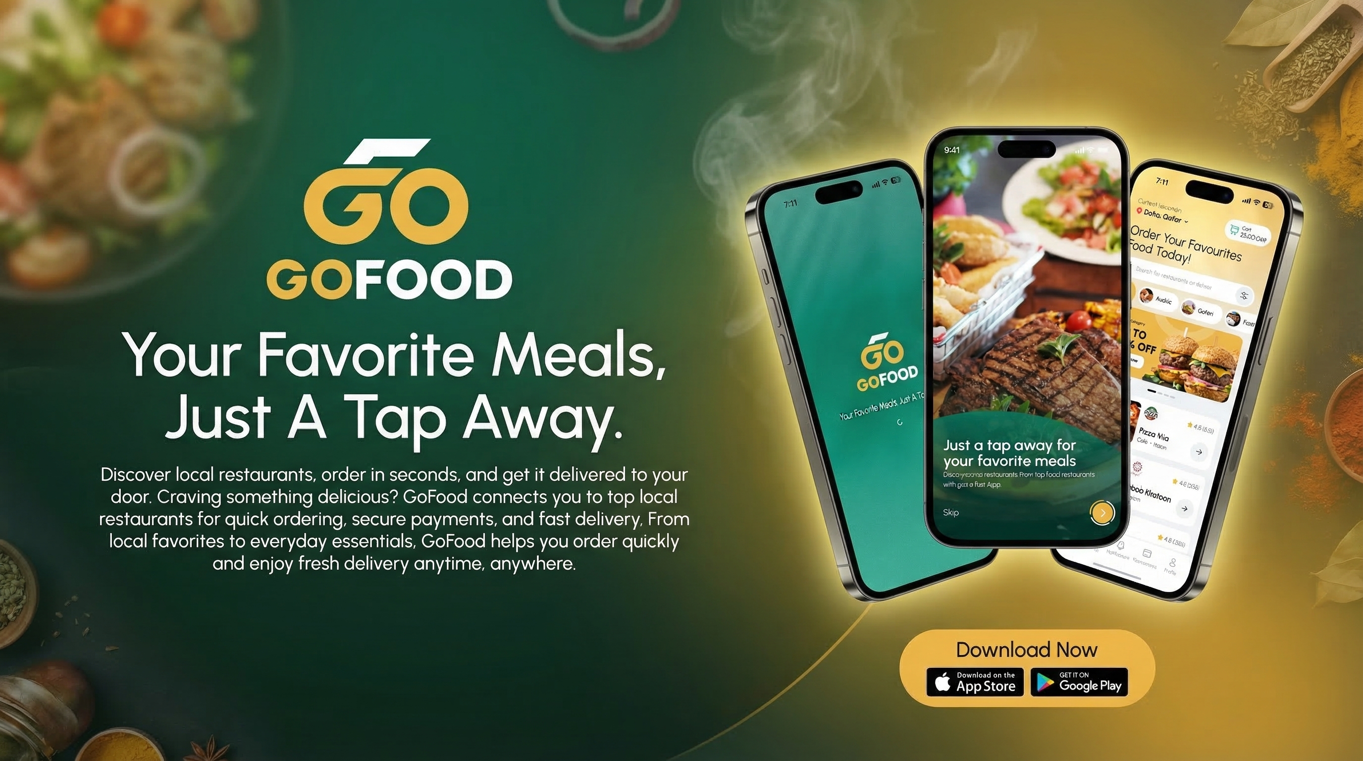 GoFood Platform project banner